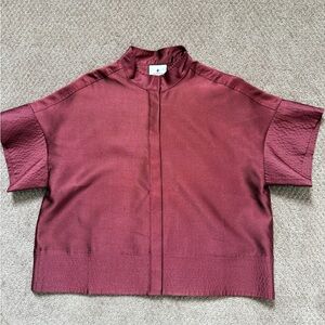 Dupioni Trapunto Stitch Sofia Shirt